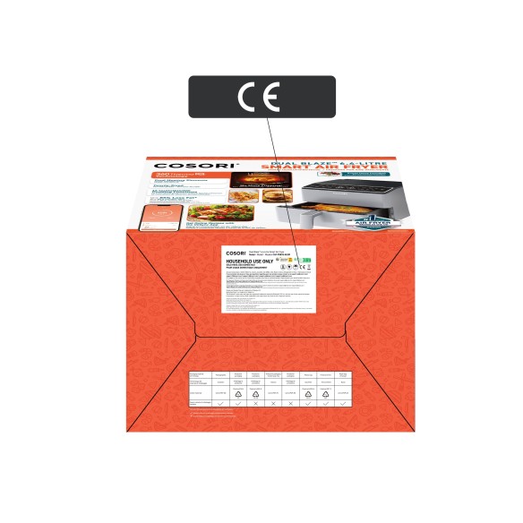 Cosori Dual Blaze Air Fryer (jasnoszary)