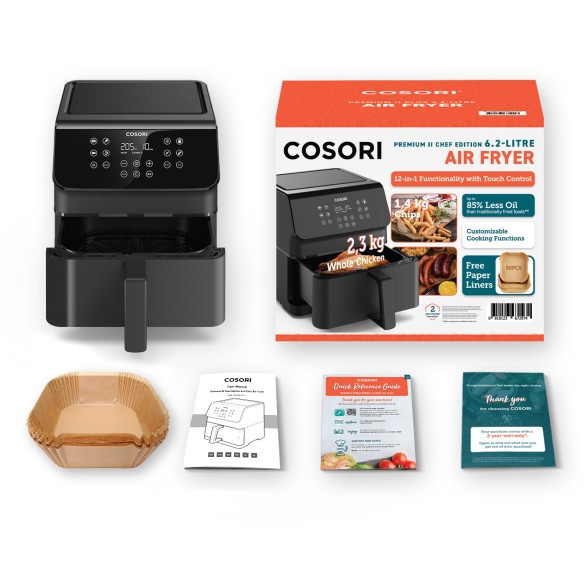 COSORI Premium II Air Fryer 6.2 litra