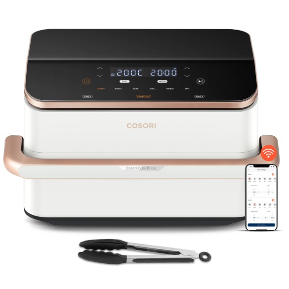 Cosori Dual Blaze TwinFry Air Fryer 10 litrów (biały)