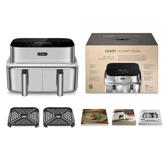 COSORI ICONIC™ Dual Smart Air Fryer 8.6 litra