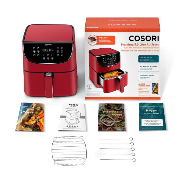 Cosori Premium Air Fryer (czerwony)