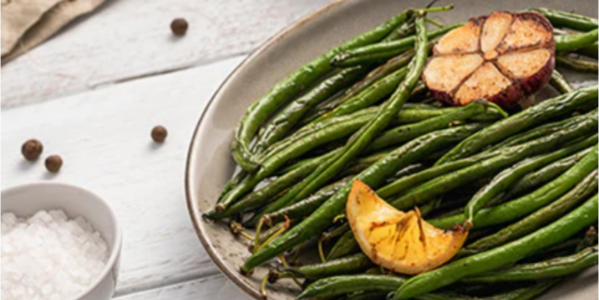 Pieczona zielona fasolka