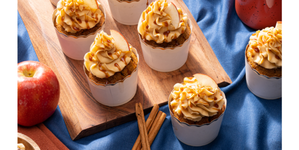 Babeczka jabłkowa ze słonym karmelem