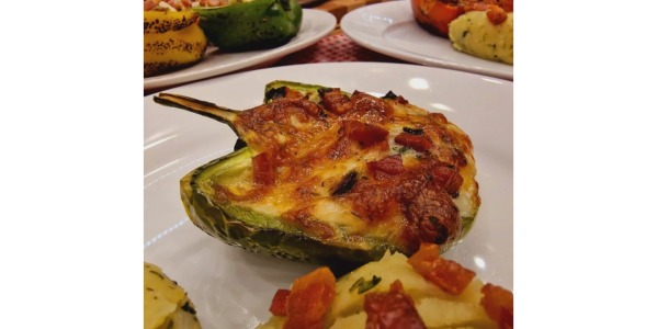 Grillowane sery w mięsistej papryce