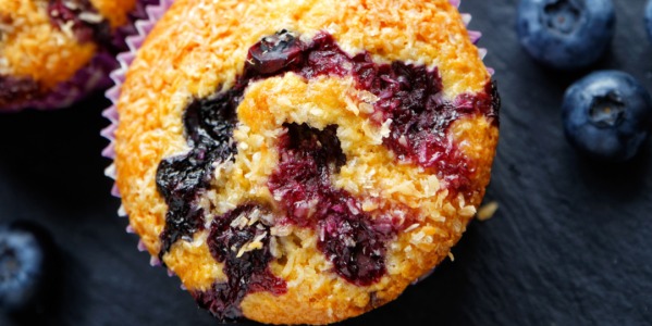 Babeczki cytrynowe z jagodami