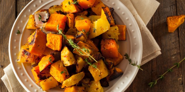 Pieczona dynia maślana