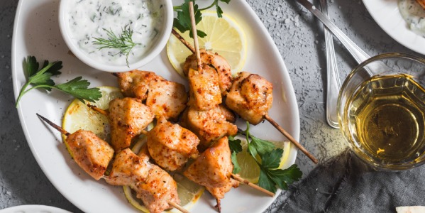 Szaszłyki z kurczaka z jogurtem