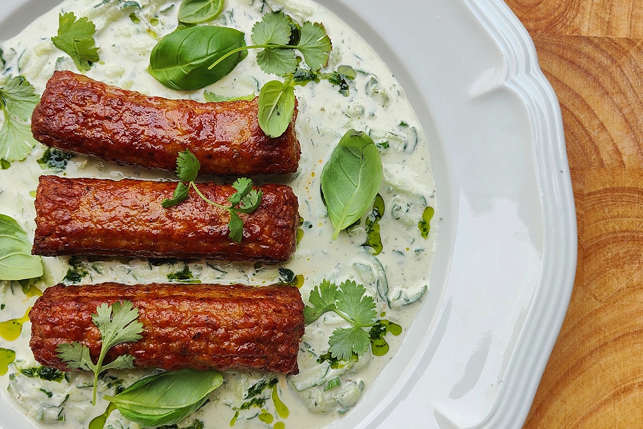 Wieprzowe kofty z sosem tzatziki