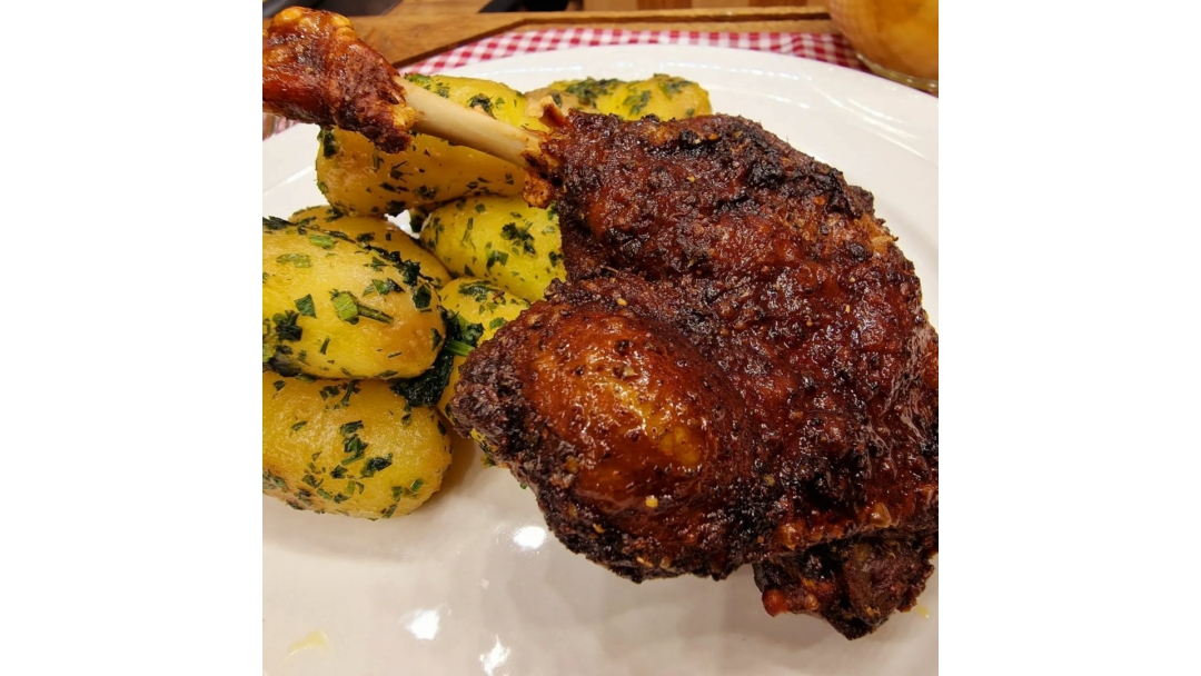 Udko z kaczki w bułce tartej