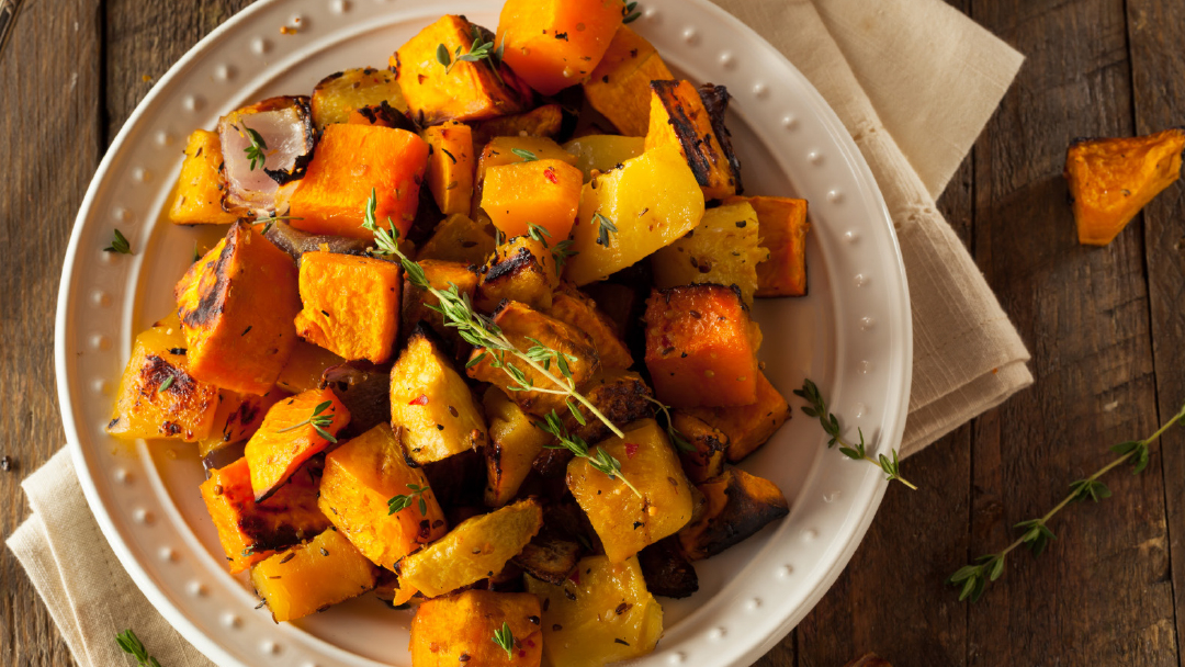 Pieczona dynia maślana