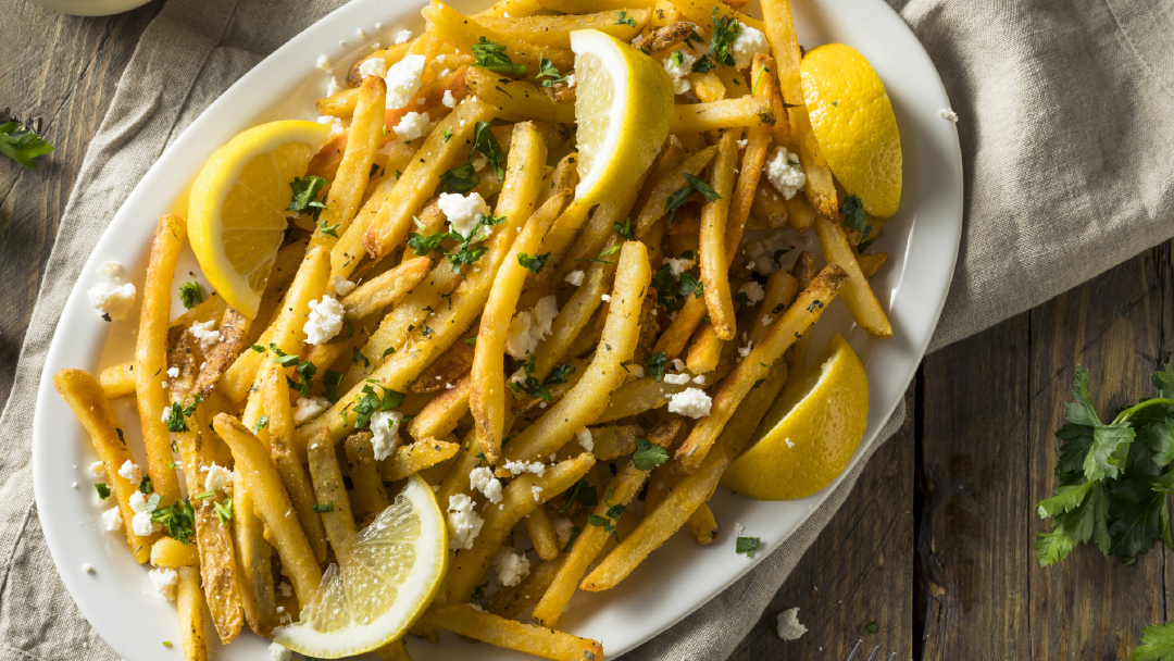 Greckie frytki z przyprawami