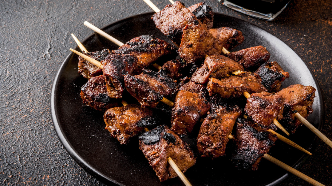 Szaszłyki wołowe po koreańsku